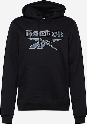 Reebok Urheilullinen collegepaita 'Identity' värissä musta: edessä