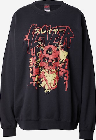 Nasty Gal Sweatshirt 'Slayer' in Zwart: voorkant