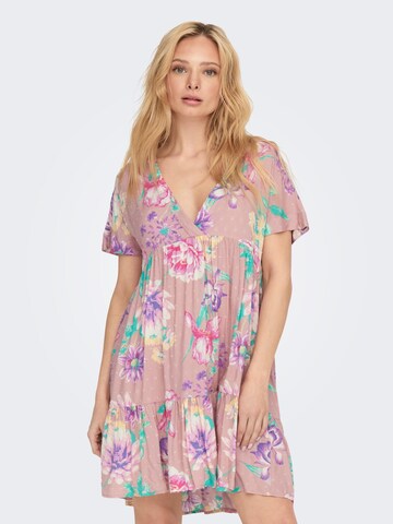 Robe 'PARIS' ONLY en rose : devant