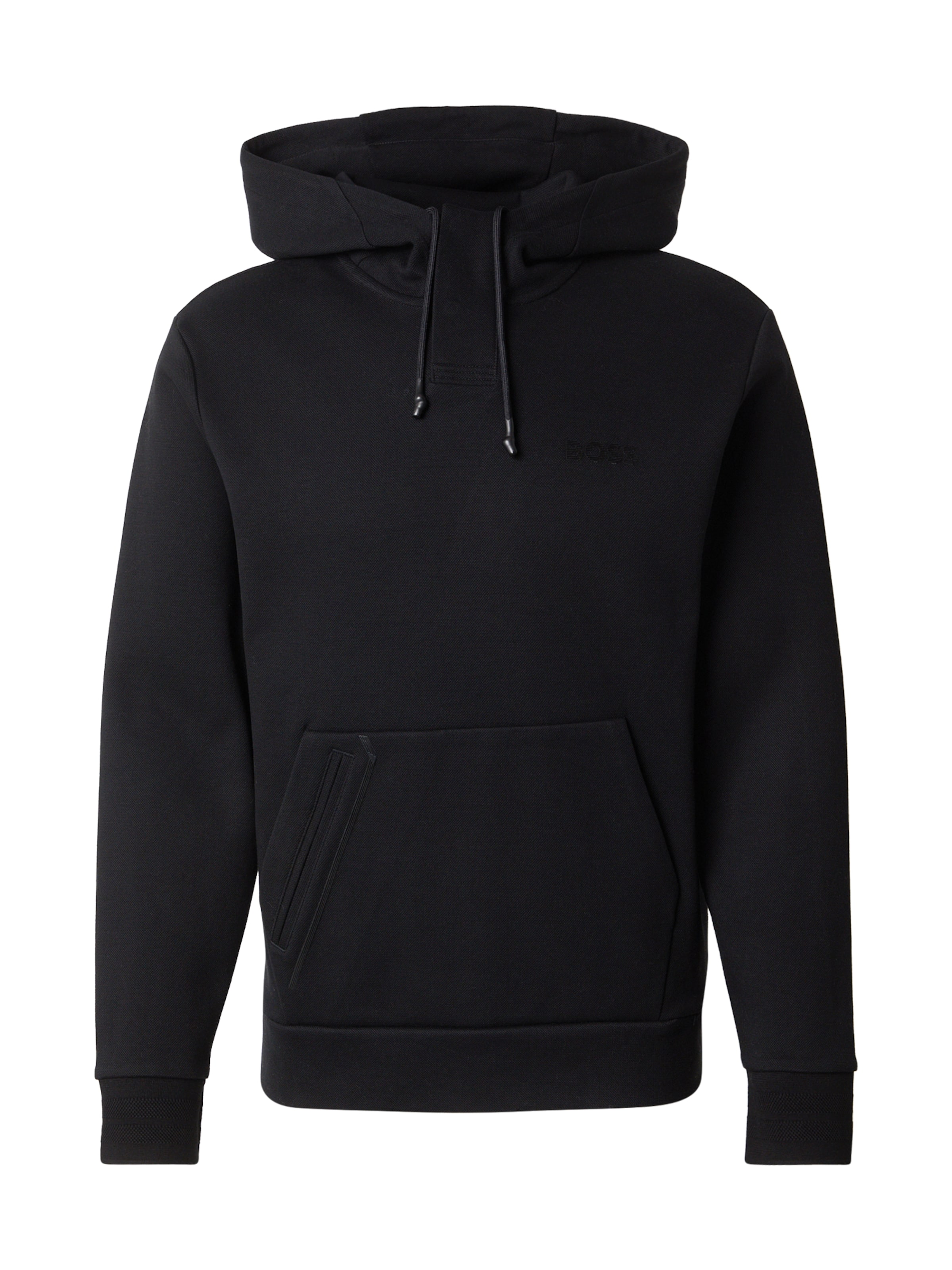 BOSS Mikina 'Soody Mirror' - Čierna: predná strana