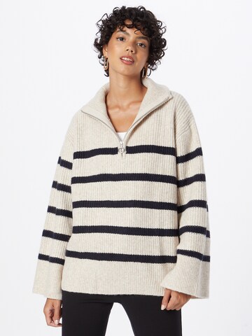 Neo Noir Pullover 'Nevena' in Beige: Vorderseite