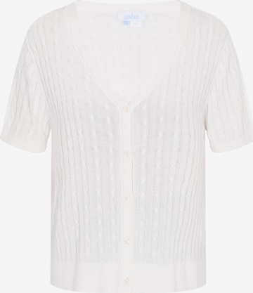 usha BLUE LABELKardigan - bijela boja: prednji dio