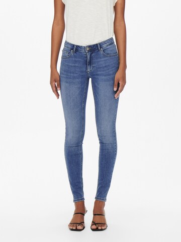 Skinny Jean 'LEILA' ONLY en bleu : devant