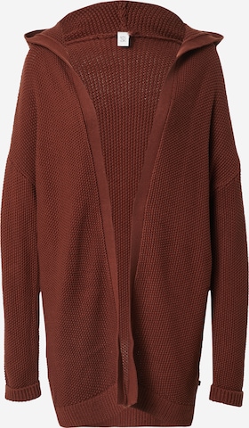 Q/S by s.Oliver Knit Cardigan in Brown: front