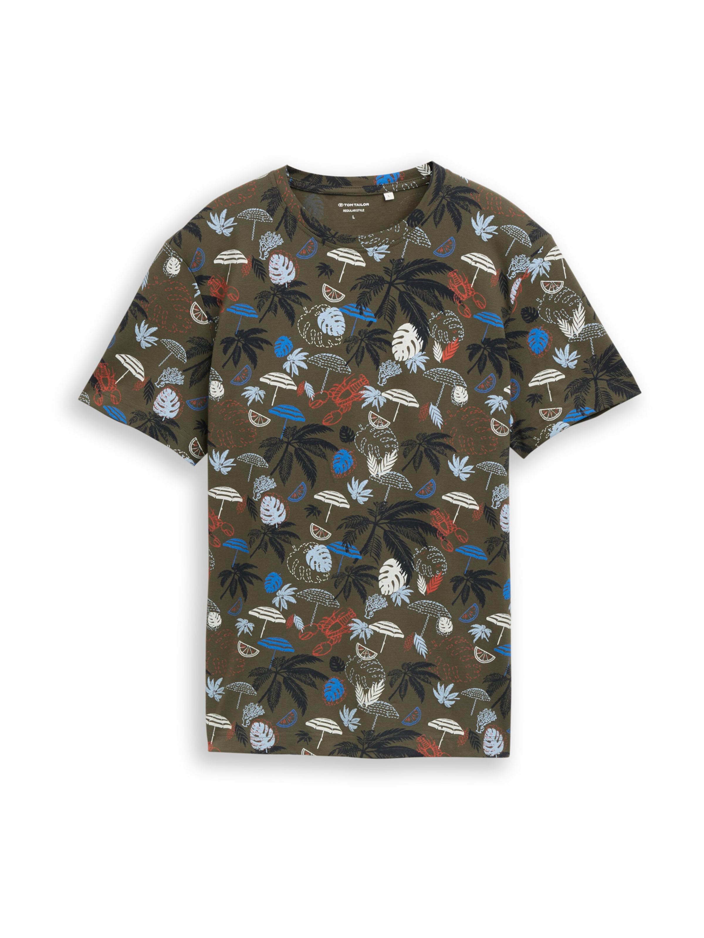 TOM TAILOR Shirt in Green: front