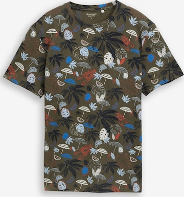 T-Shirt TOM TAILOR en vert : devant