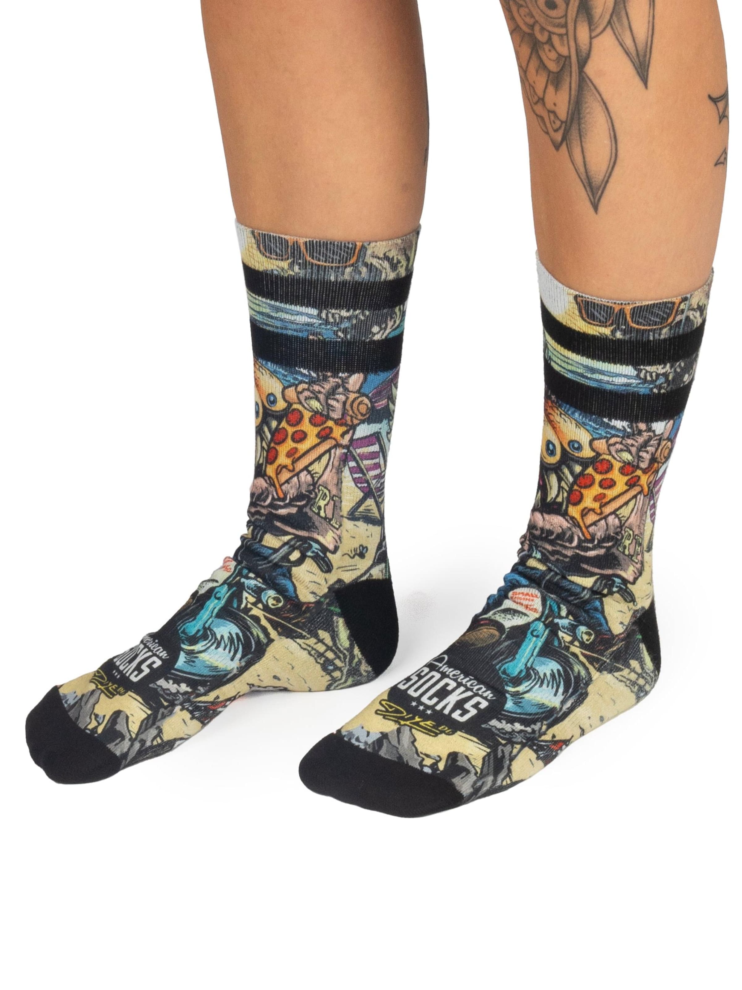 American Socks - Calcetines 'Bike Monster' en Mezcla de colores