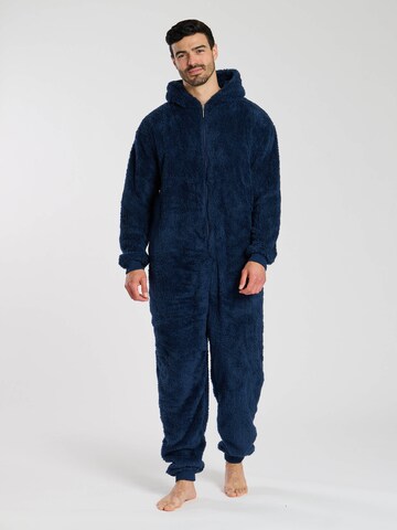 Loungeable Long Pajamas in Blue: front