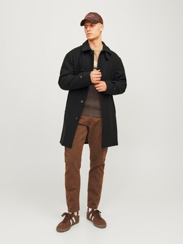 Manteau mi-saison 'JORVERMONT' JACK & JONES en noir