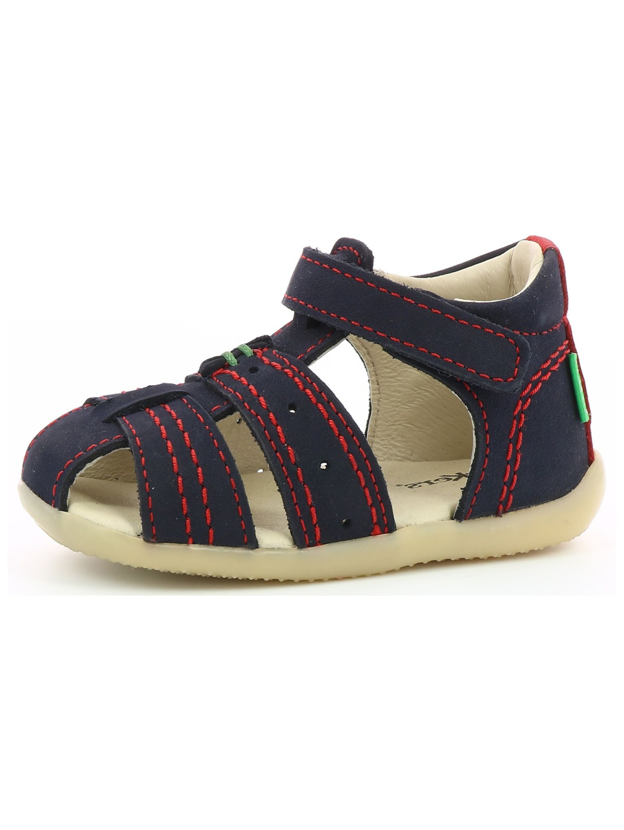 Chaussure basse Kickers en bleu : devant