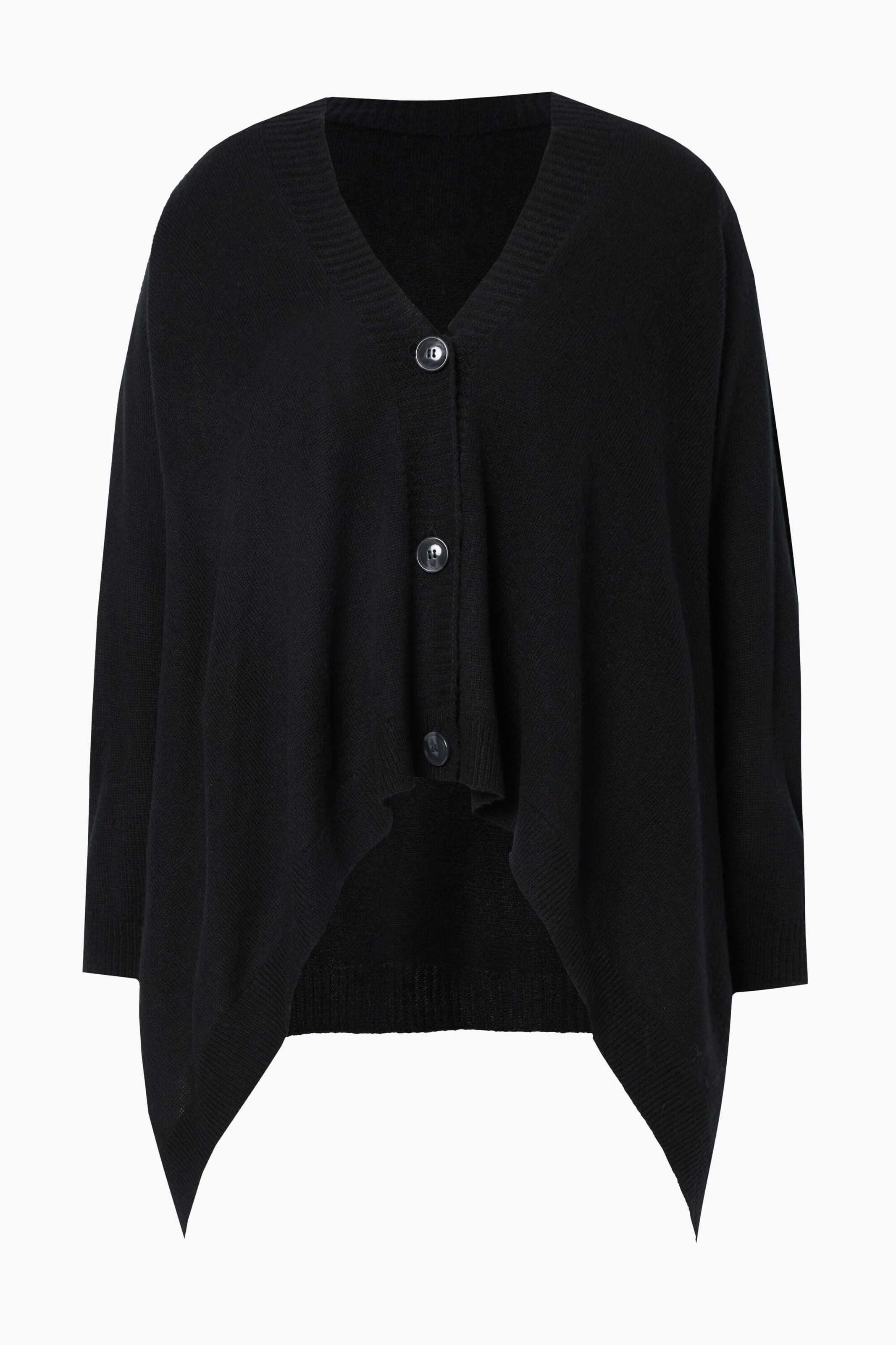 MIAMODA Strickjacke in Schwarz: Vorderseite