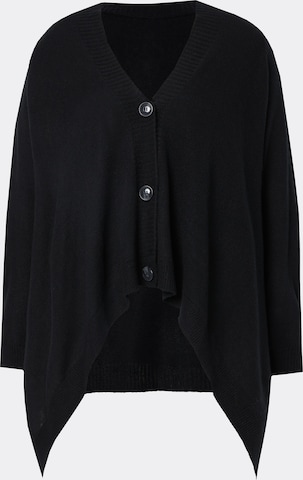 MIAMODA Knit cardigan in Black: front