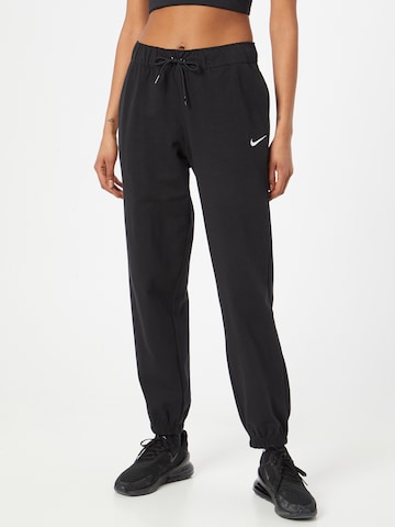 Nike Sportswear Tapered Pants in Black: front