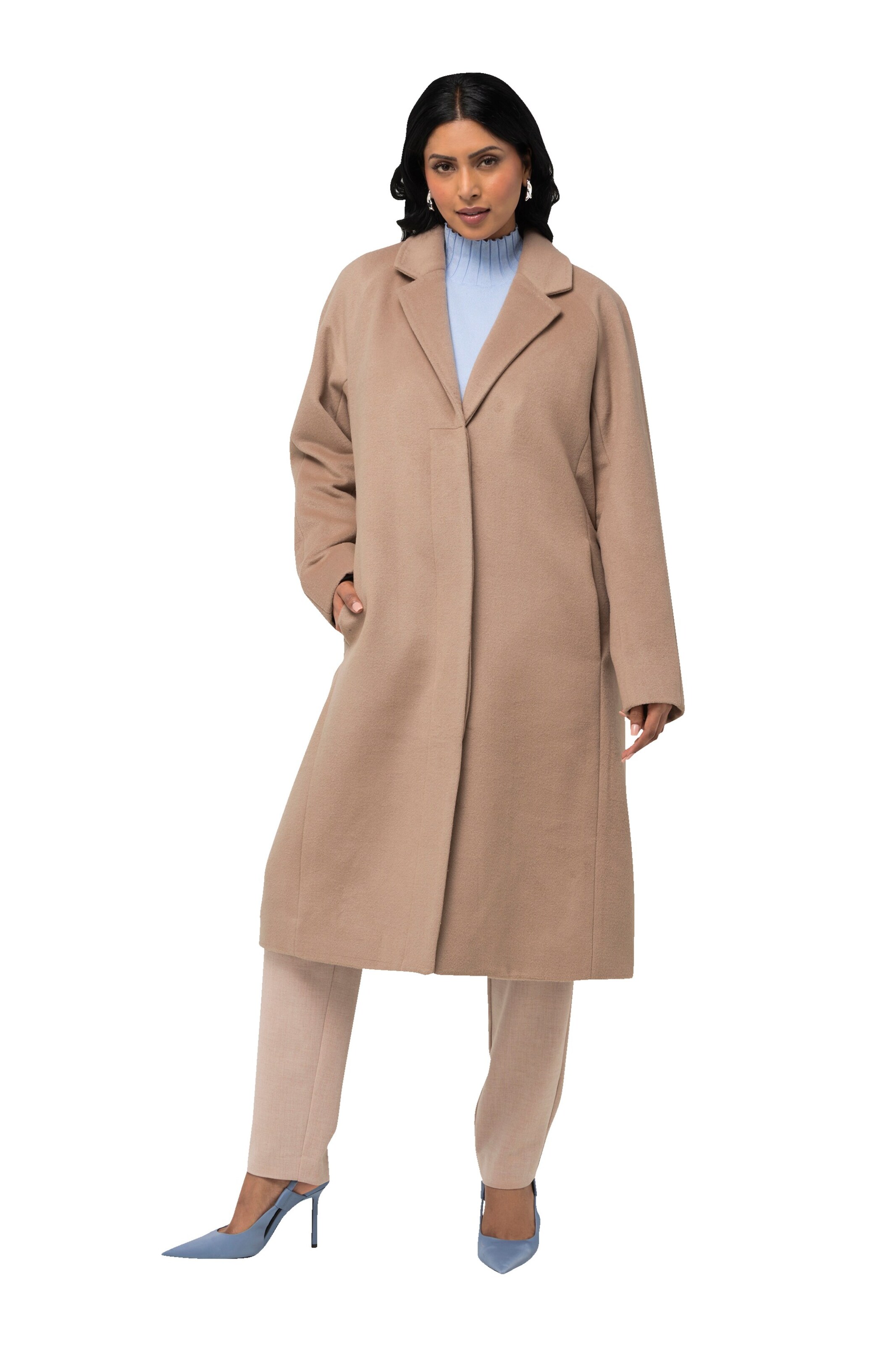 Ulla Popken Tussenmantel in Bruin