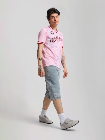 Ed Hardy Paita 'Soaring Dragon Football' värissä vaaleanpunainen