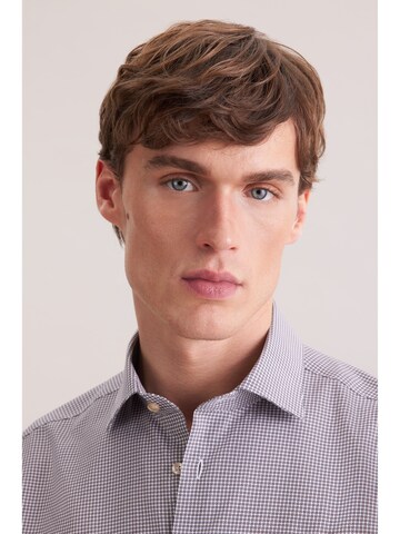 SEIDENSTICKER Regular fit Zakelijk overhemd 'Schwarze Rose' in Grijs