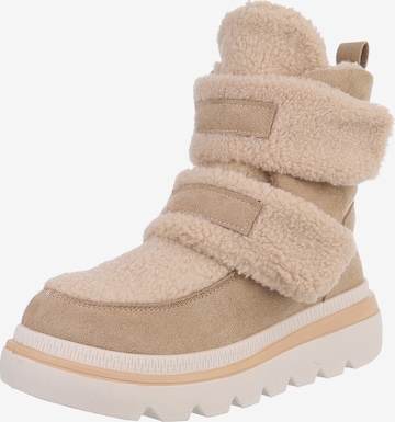 Ital-Design Ankle Boots in Beige: front