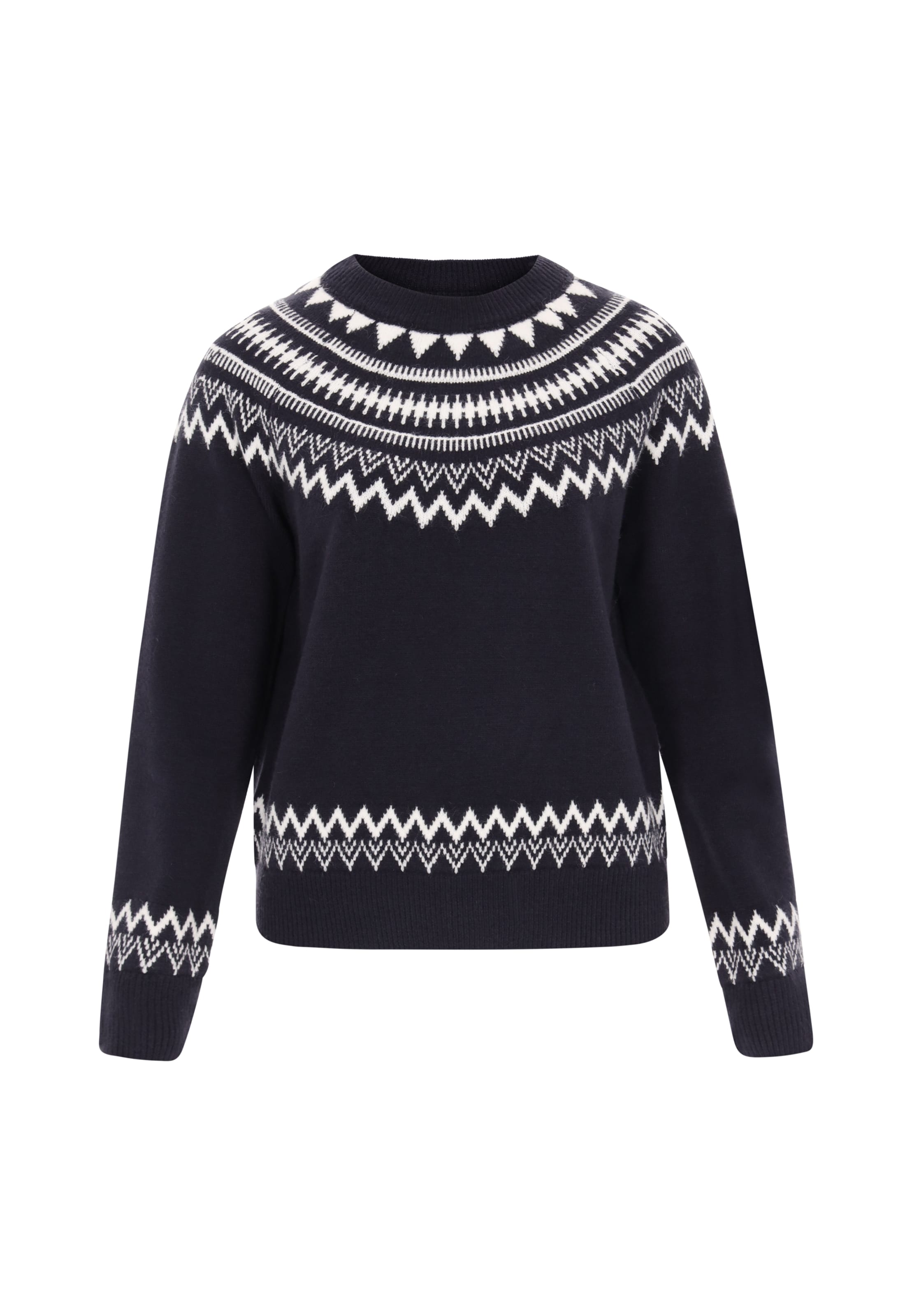 DreiMaster Maritim Pullover in Schwarz: Vorderseite
