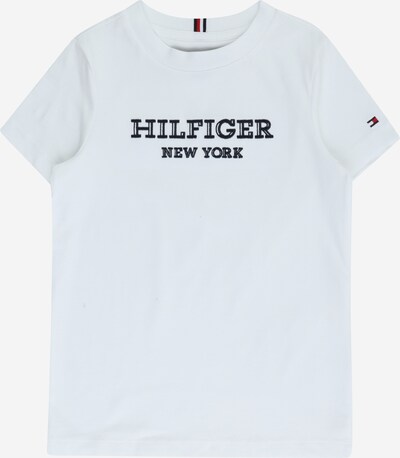 TOMMY HILFIGER T-Shirt en bleu marine / rouge vif / blanc cassé, Vue avec produit