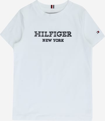 T-Shirt TOMMY HILFIGER en blanc : devant