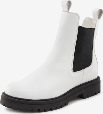 Boots chelsea di Elbsand in bianco: frontale