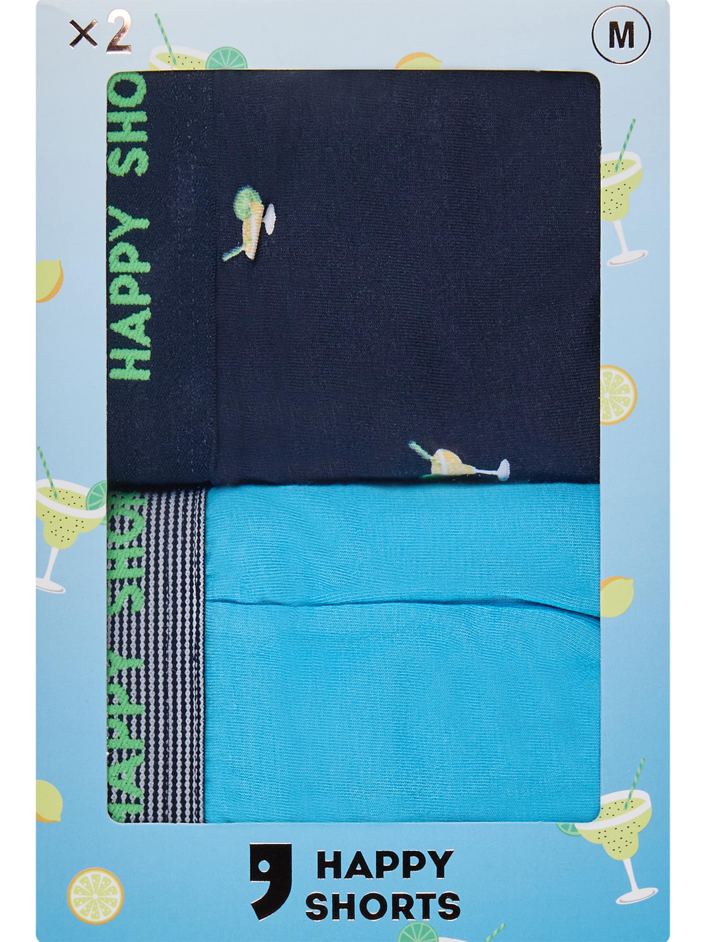 Happy Shorts - Boxers ' Fan Print Sets ' em azul