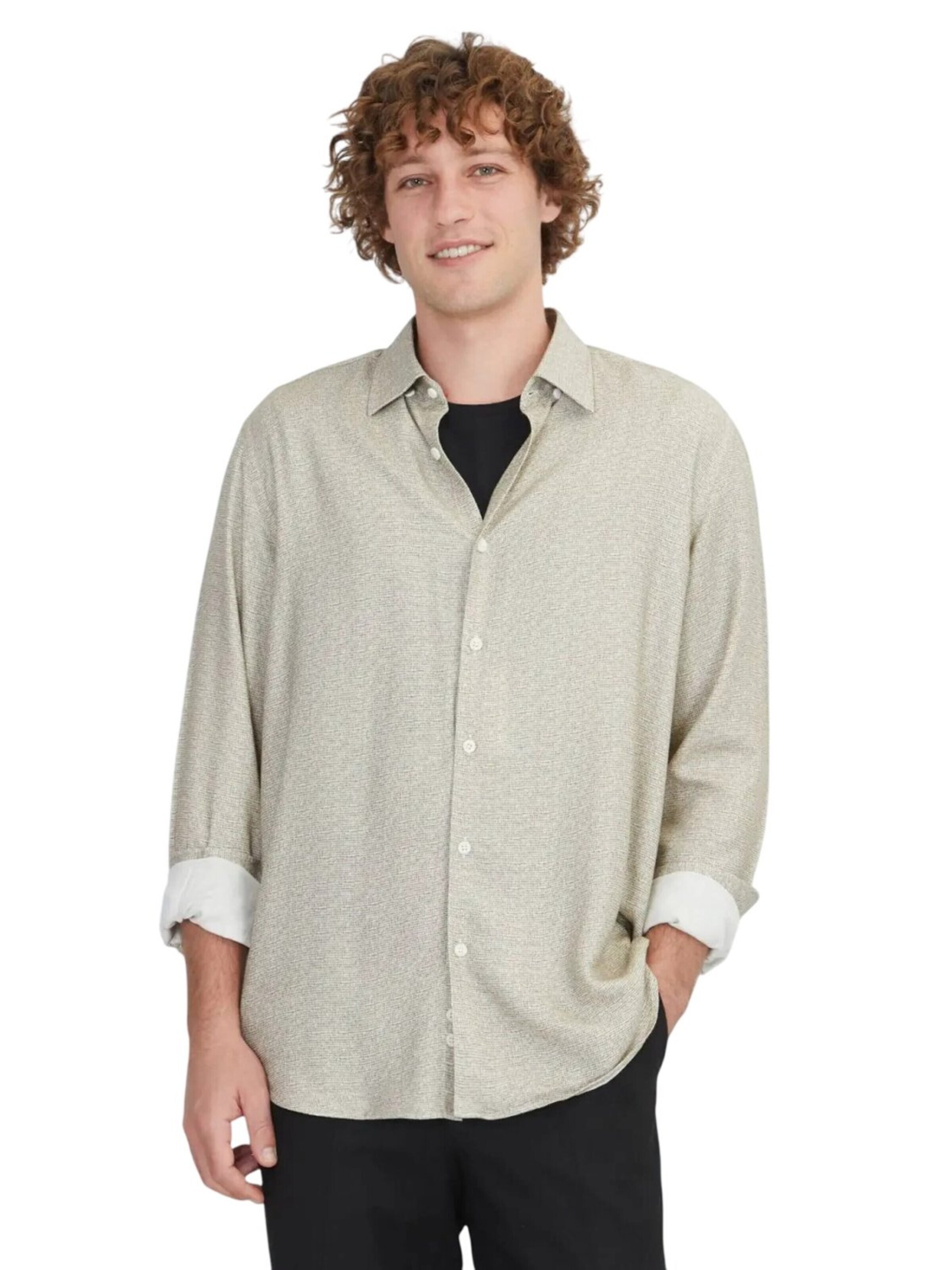 KİP Regular fit Button Up Shirt in Beige