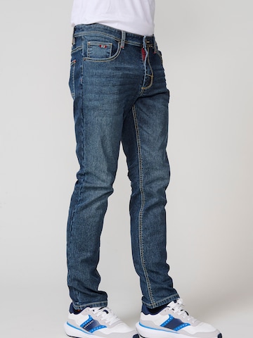 KOROSHI Slimfit Jeans i blå