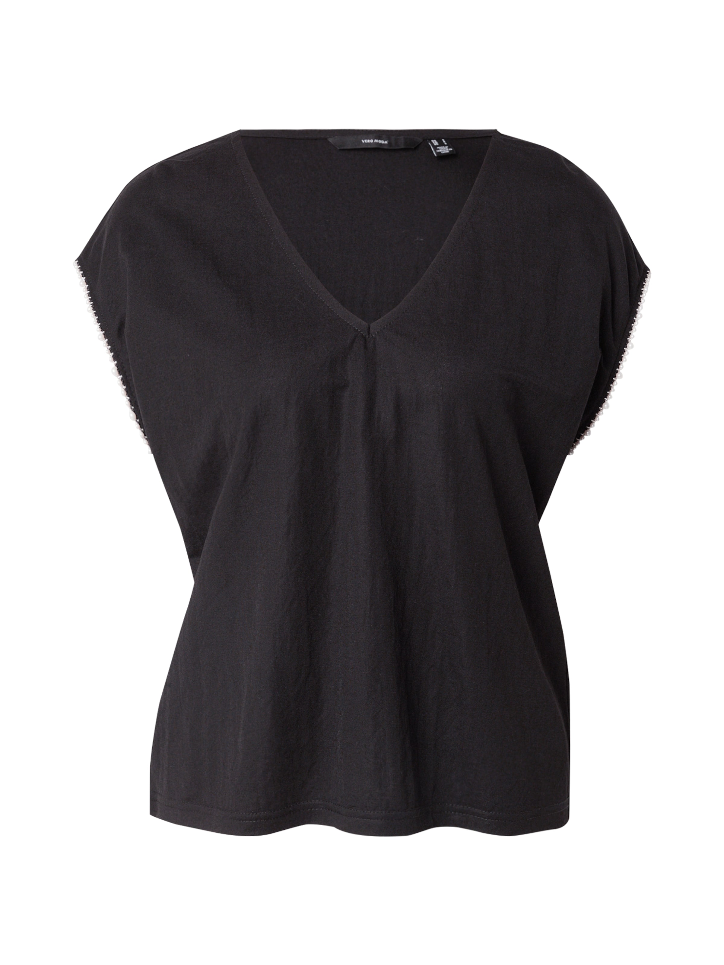 VERO MODA Shirt 'VMVIPS' in Zwart: voorkant