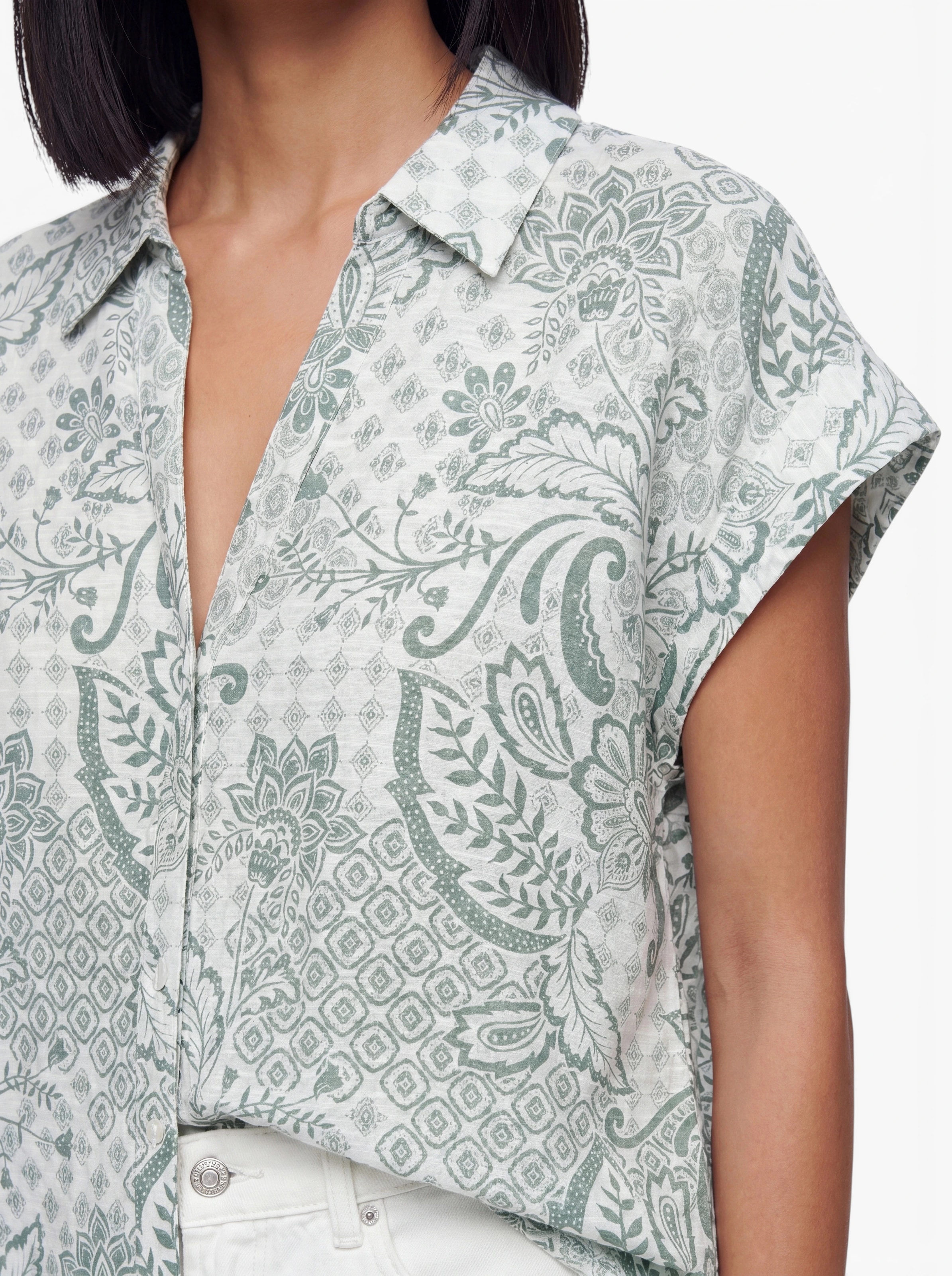 VERO MODA Blúzka 'VMCILLE HILDA' - Zelená