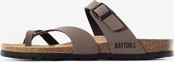 Bayton - Zapatos abiertos 'Diane' en marrón: frente