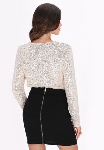 faina Shirt body in Zilver