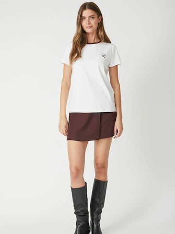 T-shirt 'Siara' co'couture en blanc
