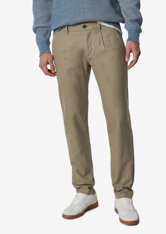 Regular Pantalon chino 'STIG' Marc O'Polo en beige : devant