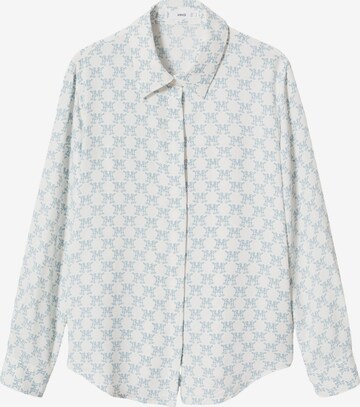 MANGO Blouse in Blauw: voorkant