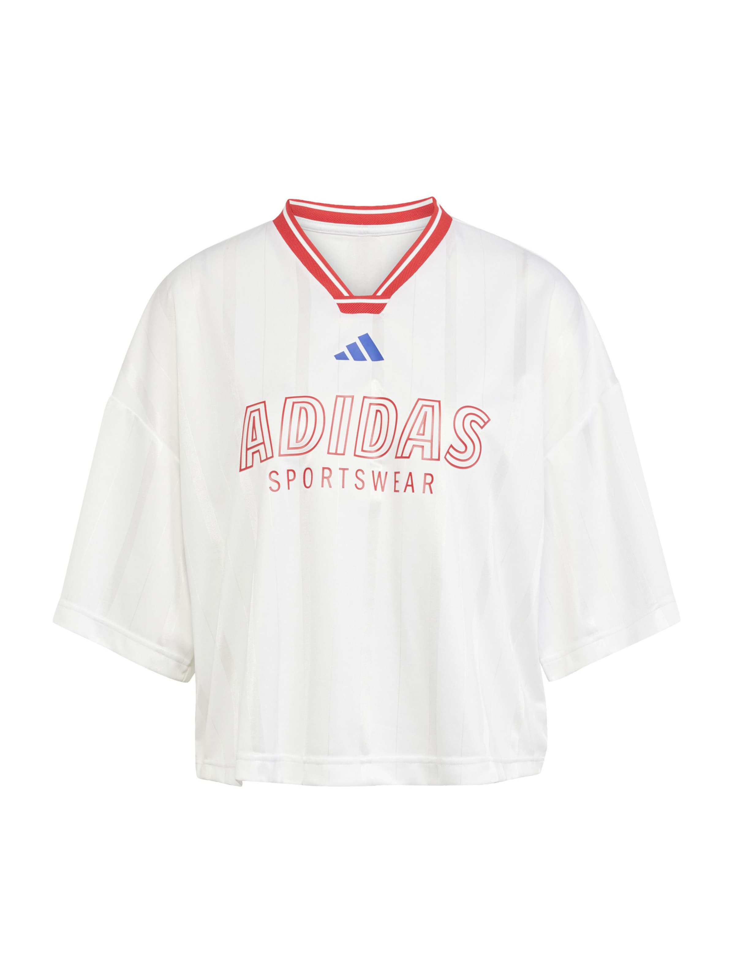 ADIDAS SPORTSWEAR - Camisa funcionais 'Tiro' em branco: frente
