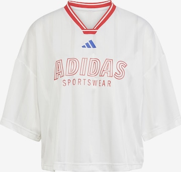 T-shirt fonctionnel 'Tiro' ADIDAS SPORTSWEAR en blanc : devant