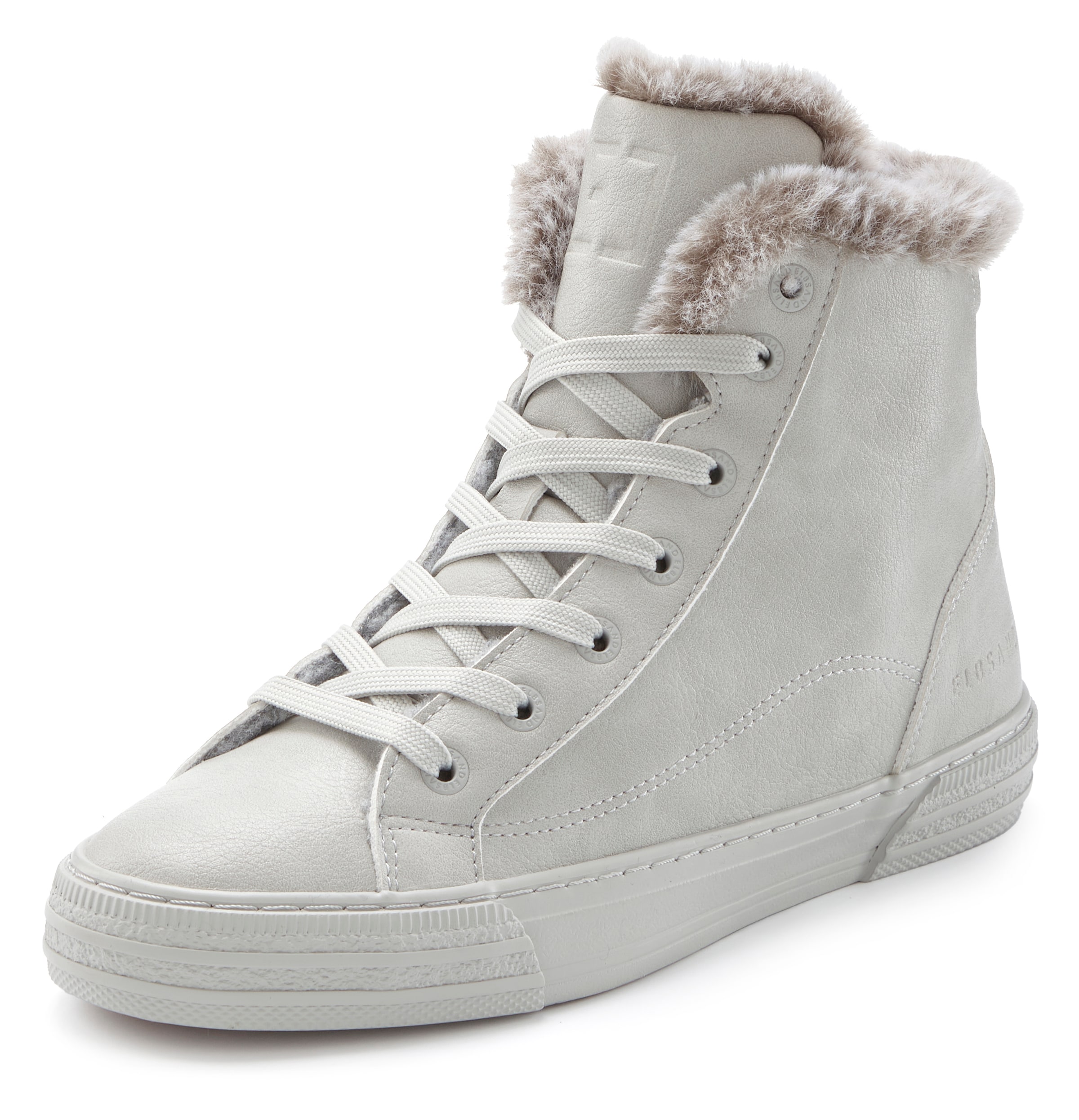 Elbsand Lace-Up Ankle Boots in Grey: front