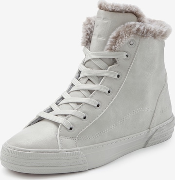 Elbsand Schnürstiefelette in Grau: Vorderseite