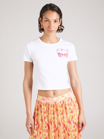 HUGO - Camiseta 'Delanor_2' en blanco: frente