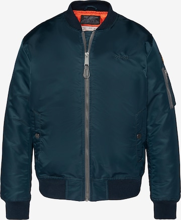 Schott NYC Between-Season Jacket in Blue: front