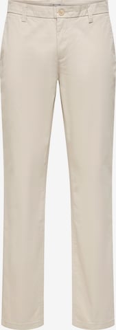 Only & Sons Regular Hose 'ONSWEFT' in Grau: Vorderseite