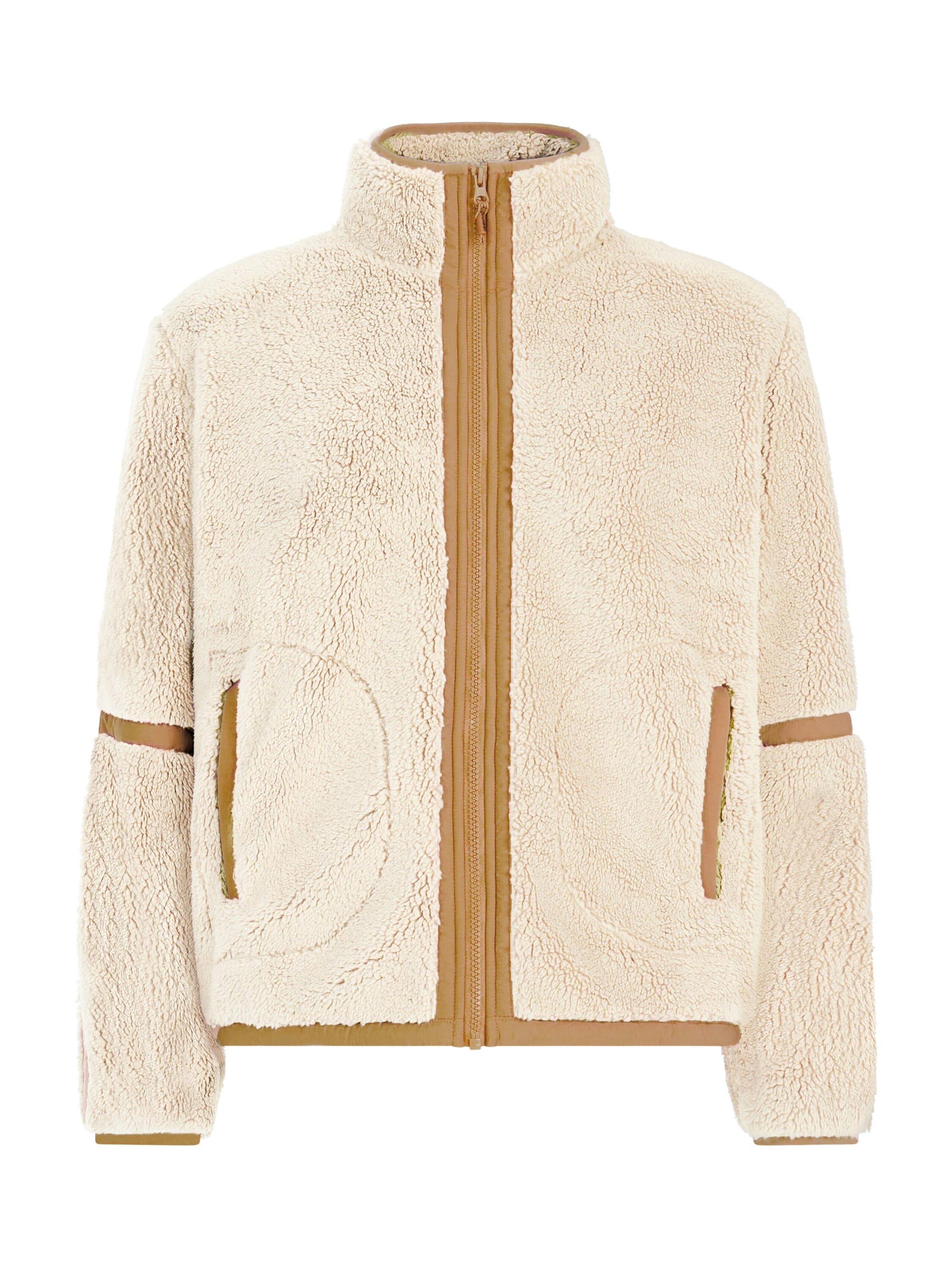 PROTEST Fleece Jacket 'PRTRed' in Brown: front