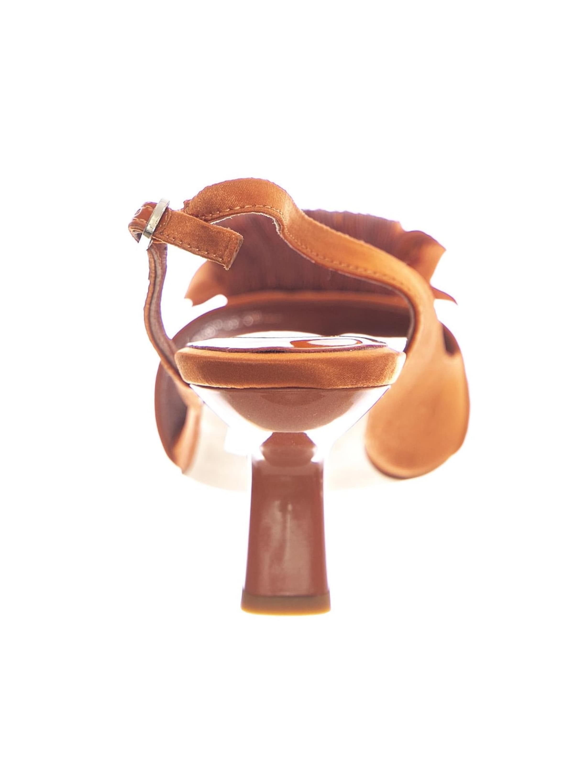 Jeffrey Campbell Sandaler 'Duffy Orange Satien' i orange