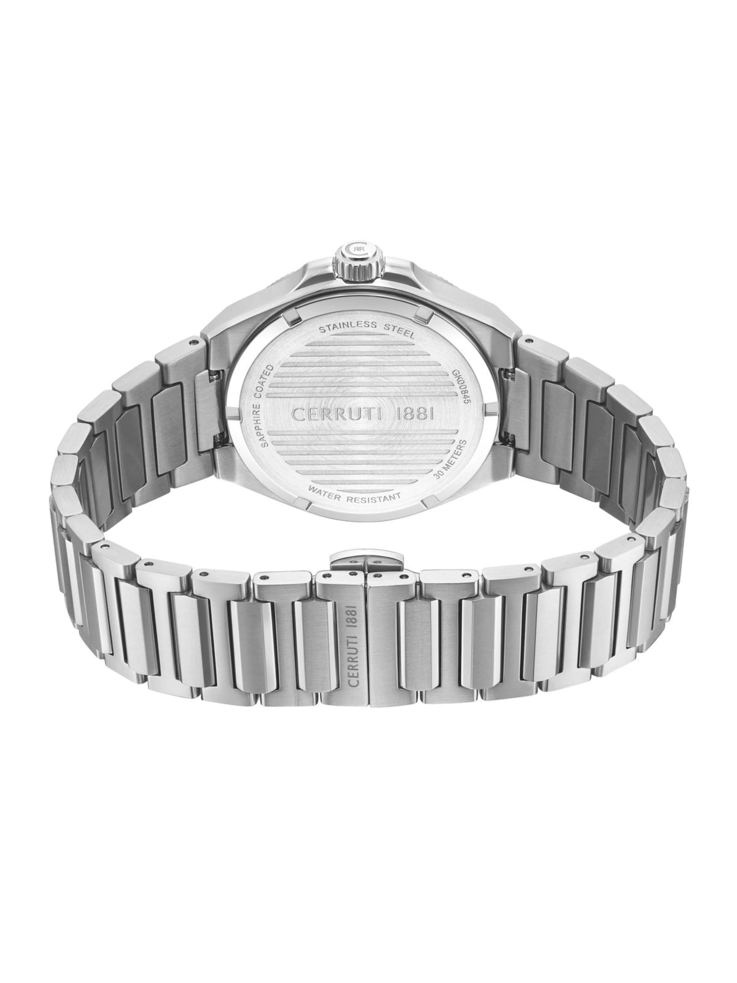 Montre à affichage analogique CERRUTI 1881 en argent