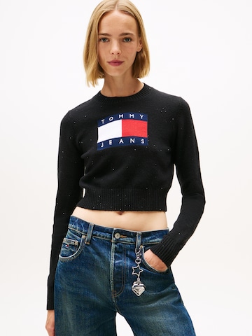 Tommy Jeans Sweter w kolorze czarny: przód