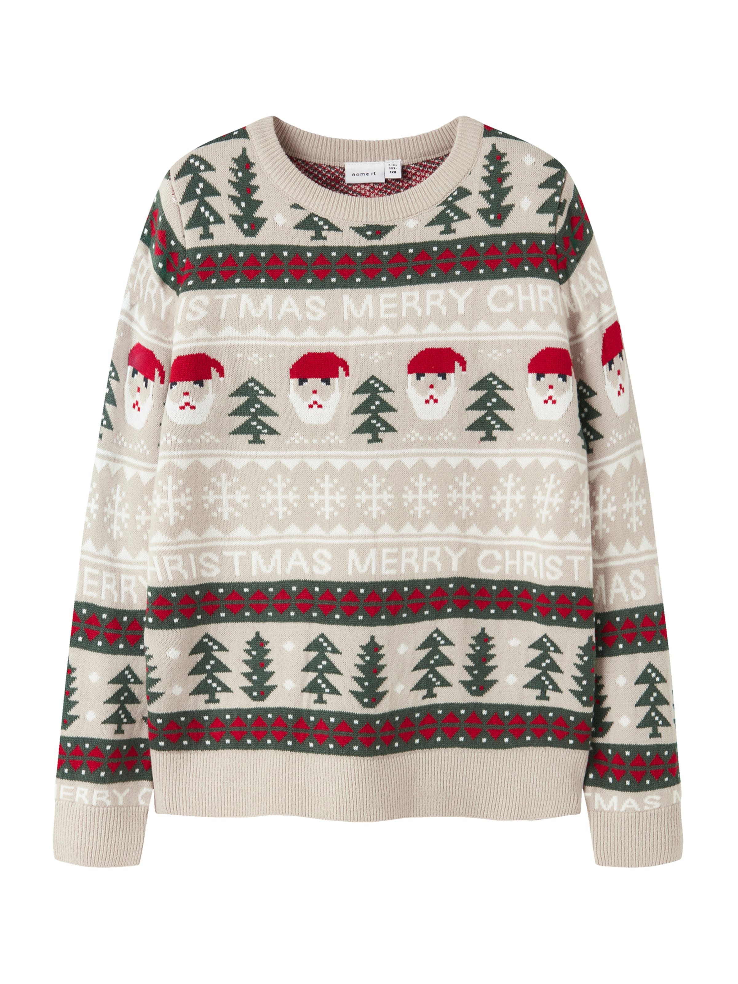 NAME IT Pullover 'NKNRASTOKKA' i grå: forside