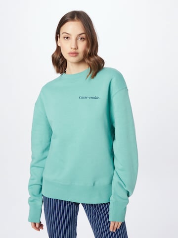 Les Petits Basics Sweatshirt i grön: framsida