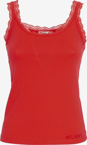 Influencer Top in Rood: voorkant