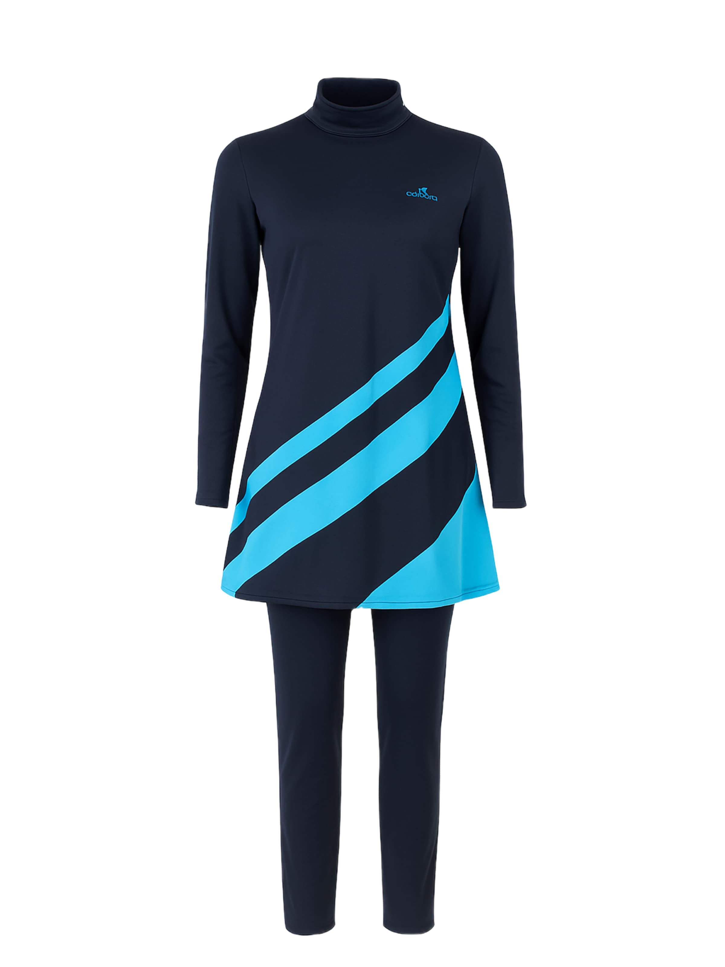 C&City Badpakjurk in de kleur Marine / Aqua, Productweergave